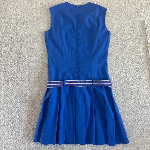 Vintage 50s Cheerleading Outfit Skirt Drum Line‎ Embroidered Belted - Picture 8 of 16